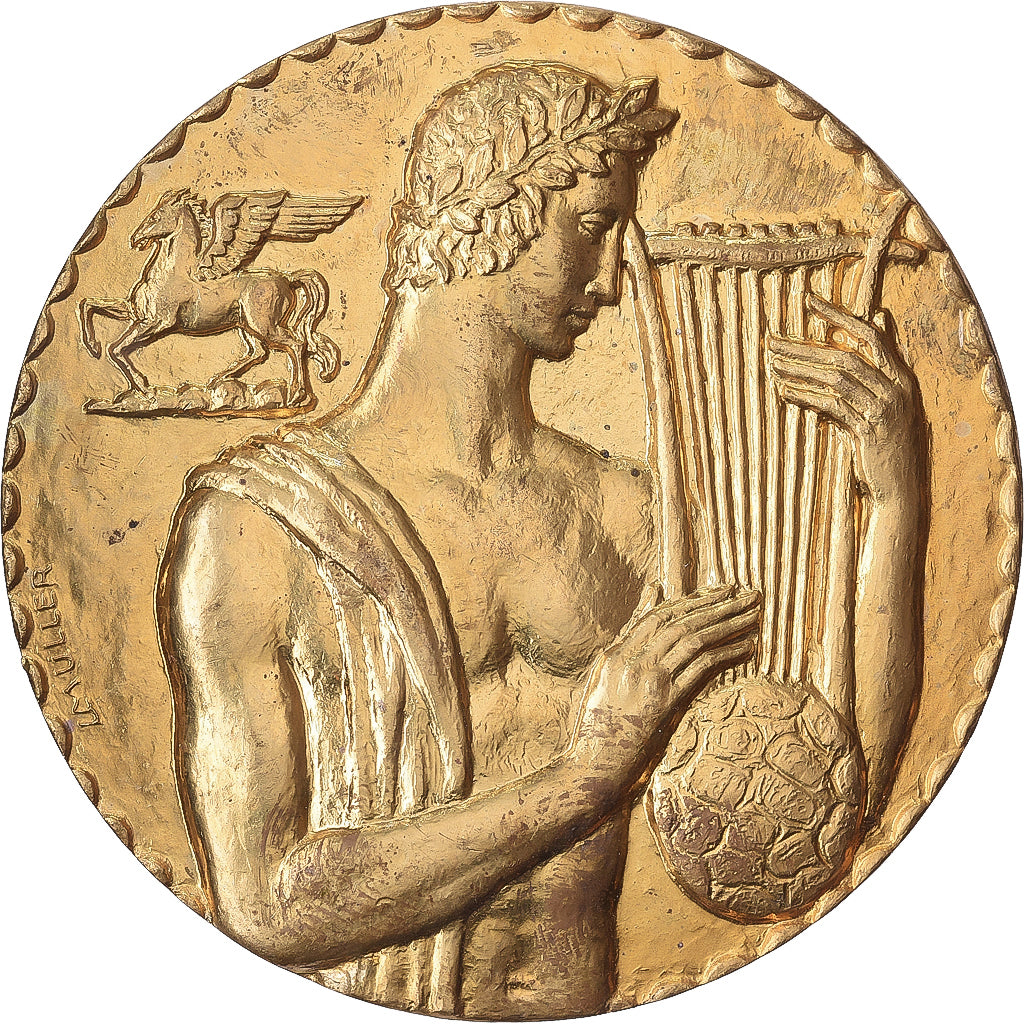 Bélgica, medalla, Orphée, Promotion Artistique Belge de la SABAM, Bronce