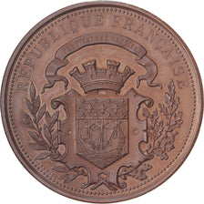 Francia, medaglia, Assistance publique, Quête pour les pauvres, 1884, Rame