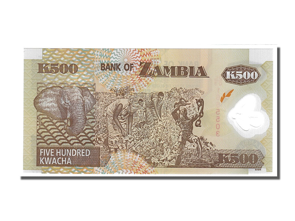 Banknote, Zambia, 500 Kwacha, 2008, UNC(65-70)