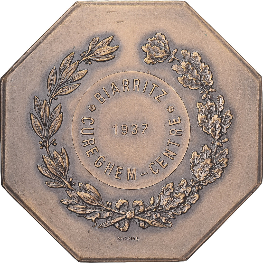 França, medalha, Concours Colombophile de Biarritz, 1937, Bronze, AU(55-58)