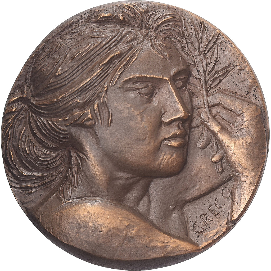 Italië, Medaille, Roma, Capitale d'Italia, 1970, Bronzen, Greco, PR