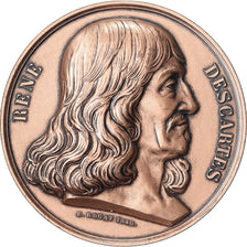 France, Medal, Philosophie, René Descartes, Bronze, Rogat, MS(63)