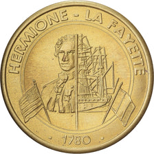 France, Medal, Rochefort - L'hermione - La Fayette, Copper-Nickel Gilt