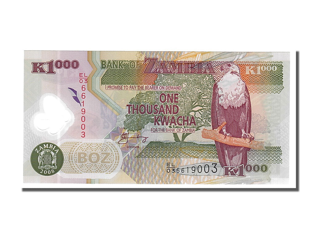 Banknote, Zambia, 1000 Kwacha, 2008, UNC(65-70)