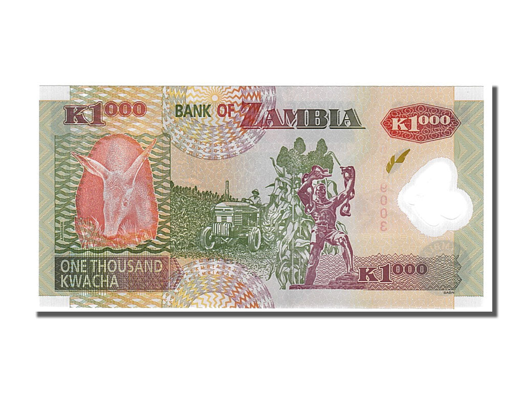 Banknote, Zambia, 1000 Kwacha, 2008, UNC(65-70)