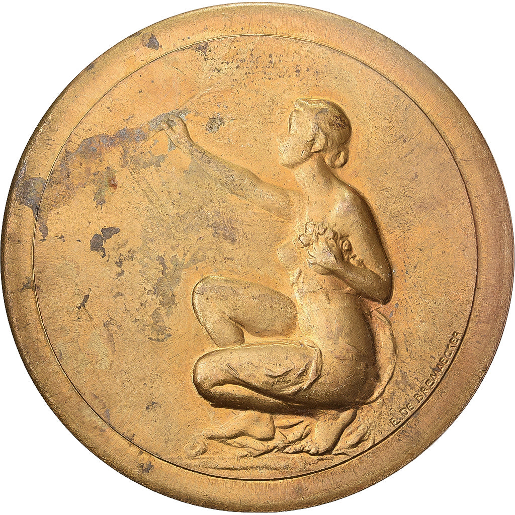 Belgien, Medaille, S.A.B.A.M, Société Belge des Auteurs, Gilt Bronze, De