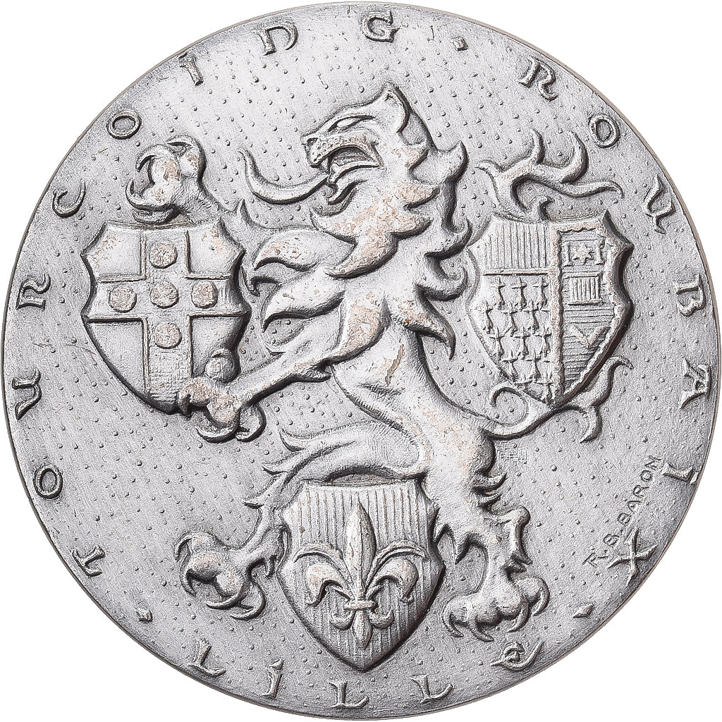Francia, medaglia, Chambre de Commerce Lille-Roubaix-Tourcoing, 1975, Argento