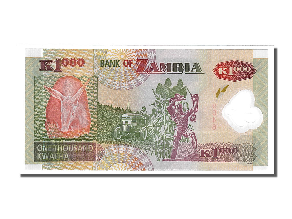Banknote, Zambia, 1000 Kwacha, 2008, UNC(65-70)