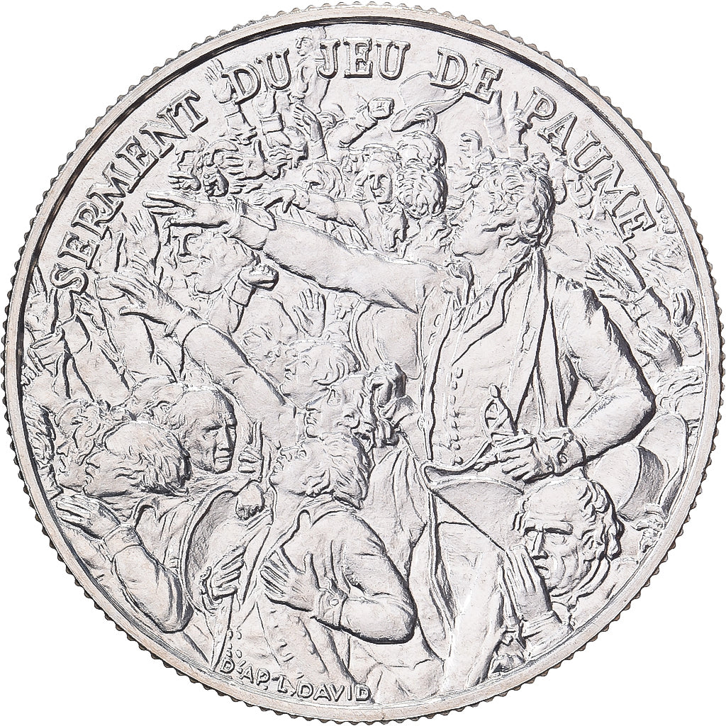 France, Médaille, Révolution Française, Serment du Jeu de Paume, 1989