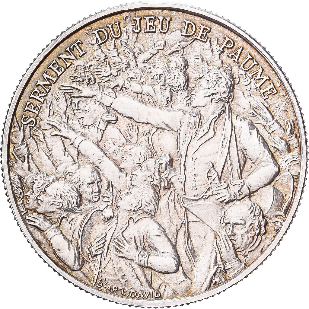 France, Médaille, Révolution Française, Serment du Jeu de Paume, 1989