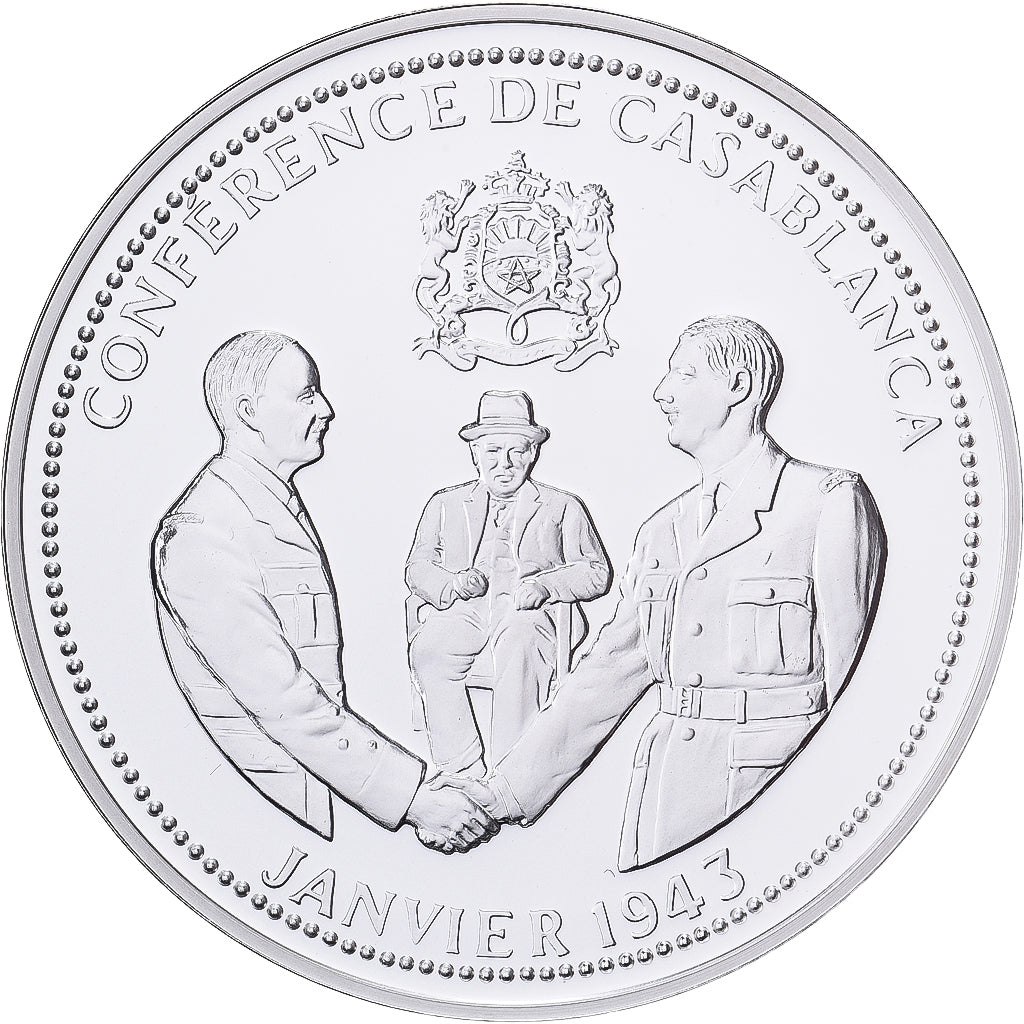 France, Médaille, Seconde Guerre Mondiale, Conférence de Casablanca, Argent