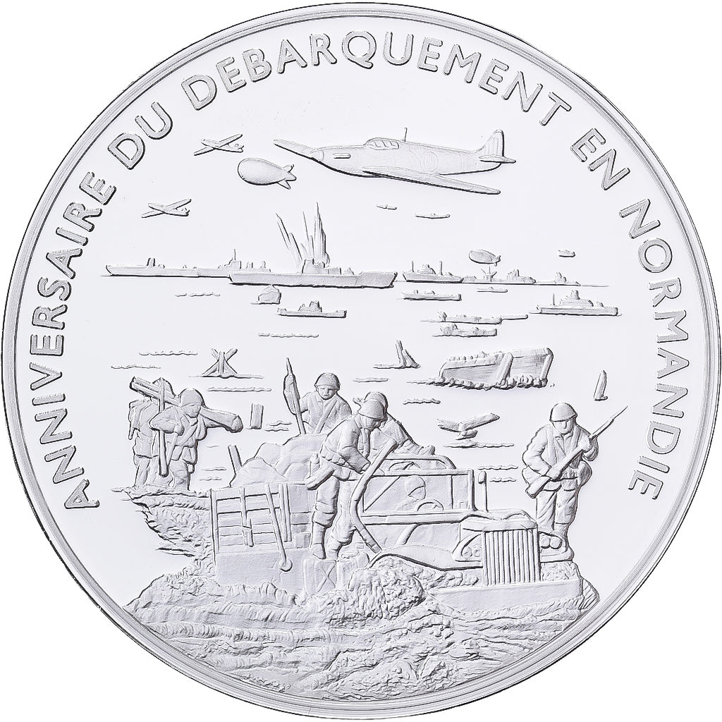 Frankreich, Medaille, Débarquement de Normandie, Silber, STGL