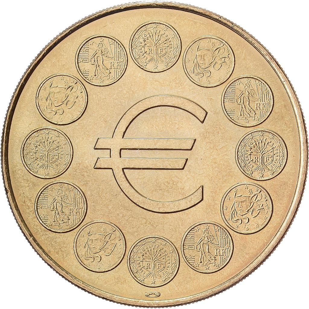 Francia, ficha, SEDAO L'€URO VAUT 6,55957 FRANCS, 1998, Rame-nichel-alluminio