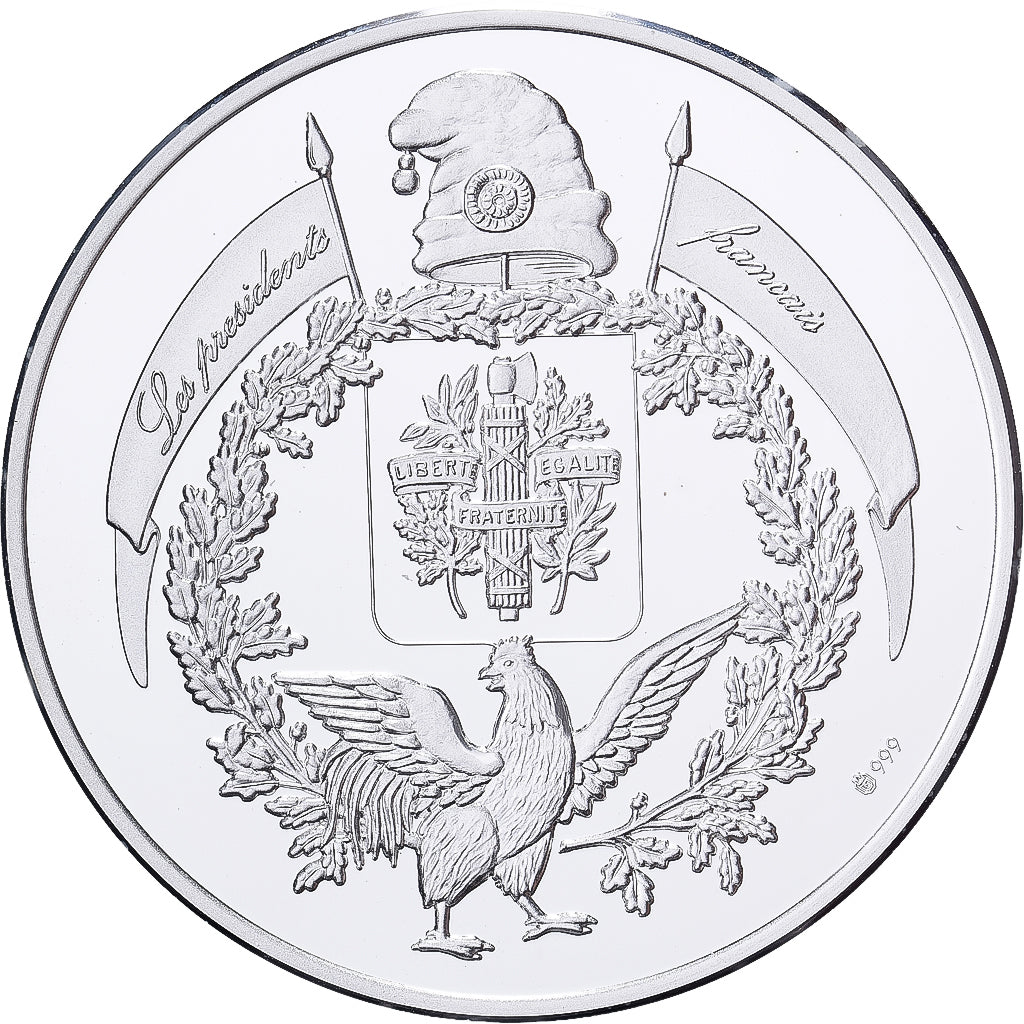 Frankrijk, Medaille, Les Présidents de la République, René Coty, 1996