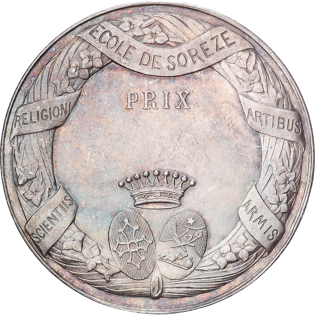 Frankrijk, Medaille, Education, Dominique Lacordaire, Ecole de Sorèze, Zilver