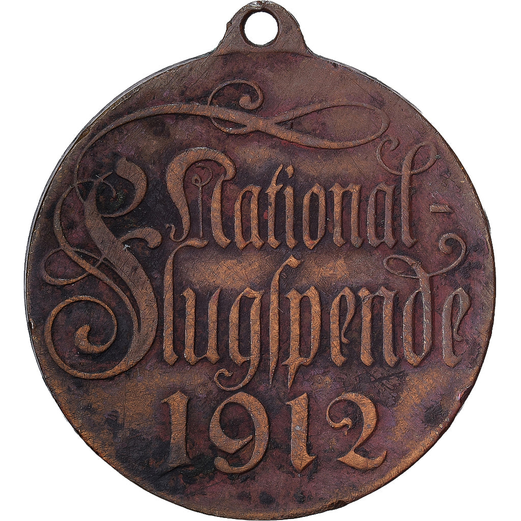Alemania, medalla, National Flugspende, 1912, Bronce, MBC