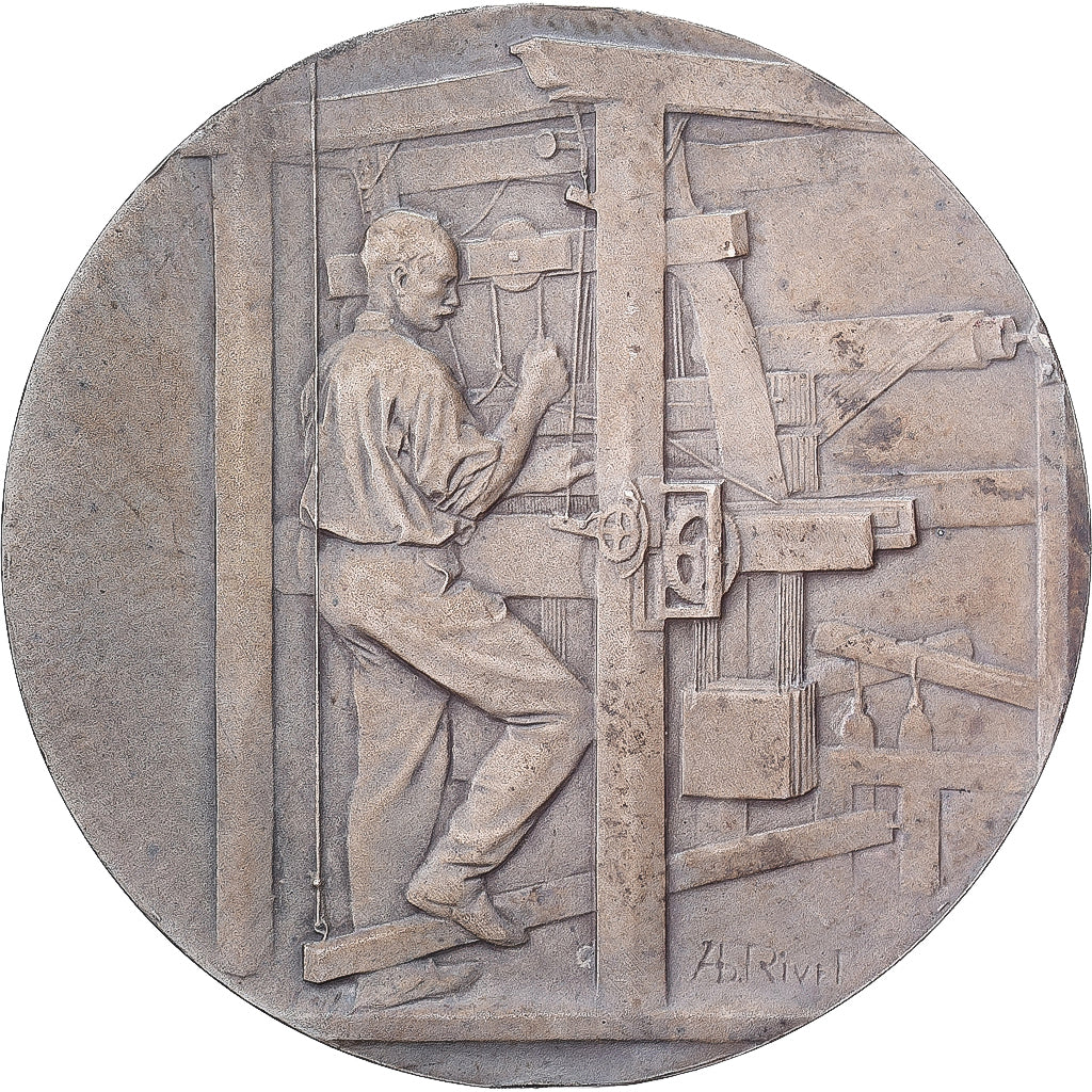 France, Médaille, Union syndicale des Tissus, matières textiles et