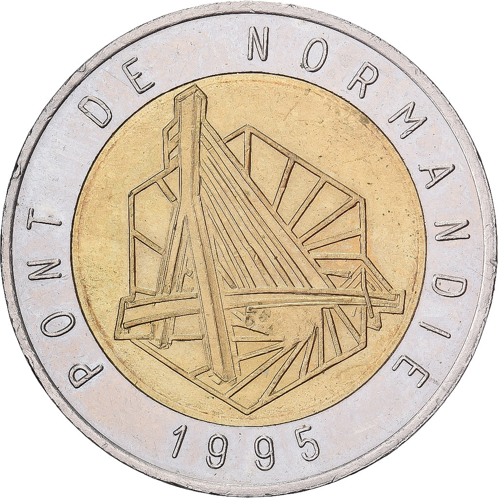 Frankreich, Wertmarke, Pont de Normandie, 1 Passage Classe 1, 1995, Bimetallic