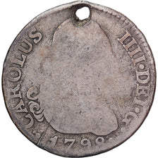 Espagne, Charles IV, 2 Reales, 1798, Madrid, Argent, B+