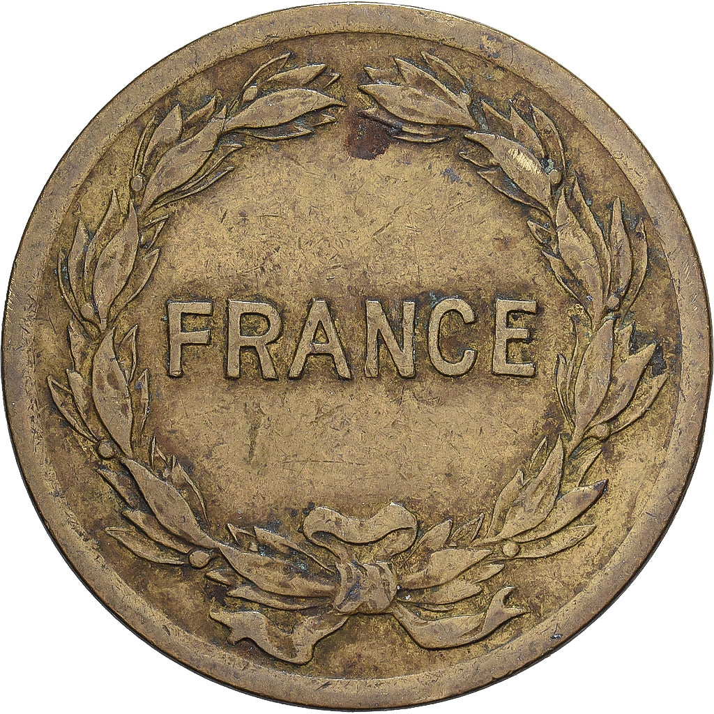 Frankreich, 2 Francs, France Libre, 1944, Philadelphia, Messing, SS