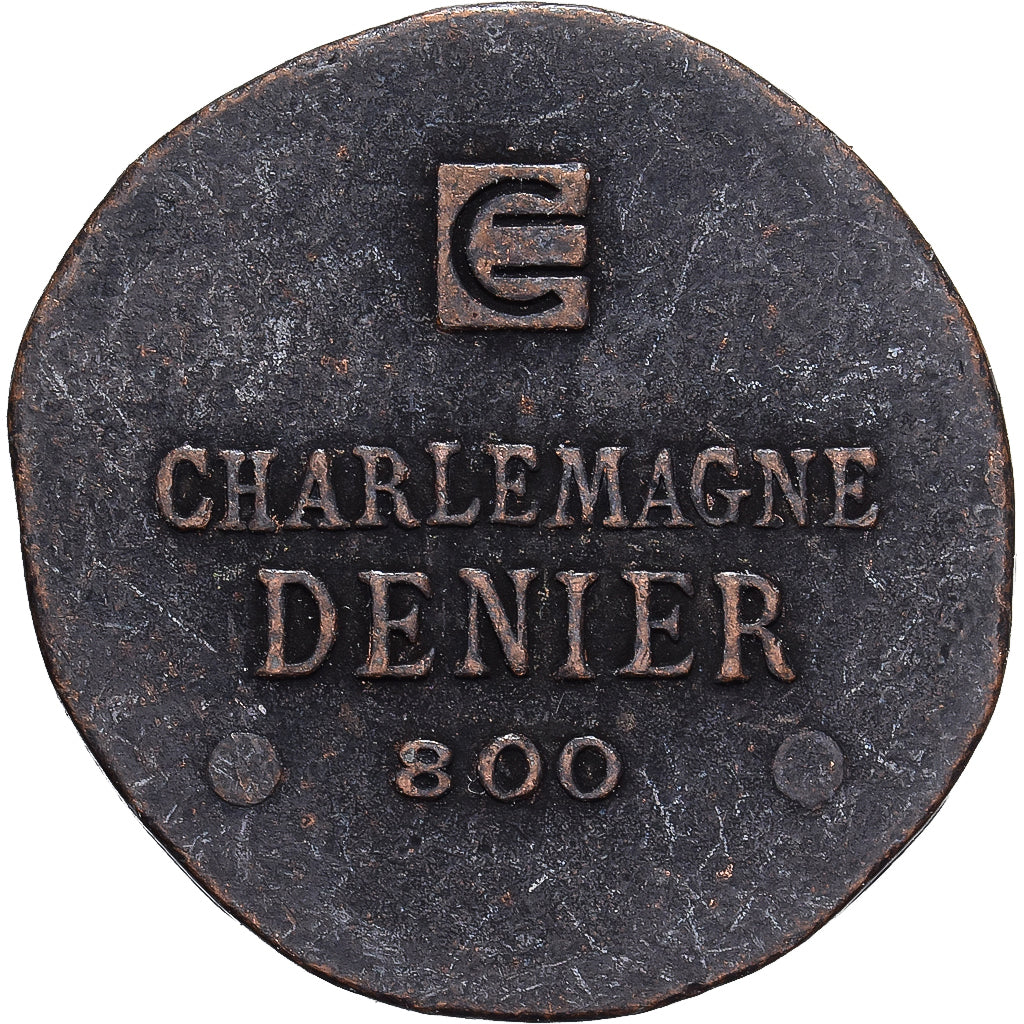 Frankreich, betaalpenning, Collection BP, Denier de Charlemagne, Kupfer, VZ