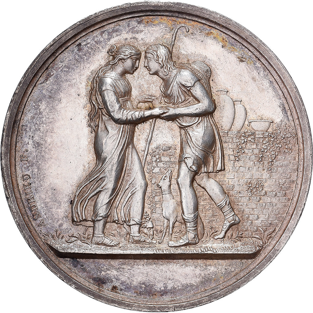 Frankreich, Medaille, Noces, Mariage, Religion, Silber, Andrieu, SS+