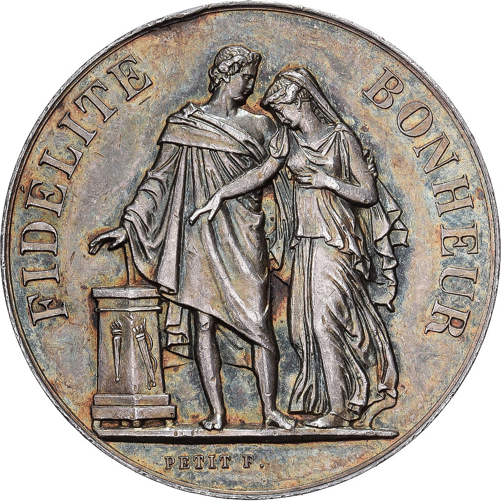 Frankrijk, Medaille, Mariage, Religion, 1880, Zilver, Depaulis, ZF