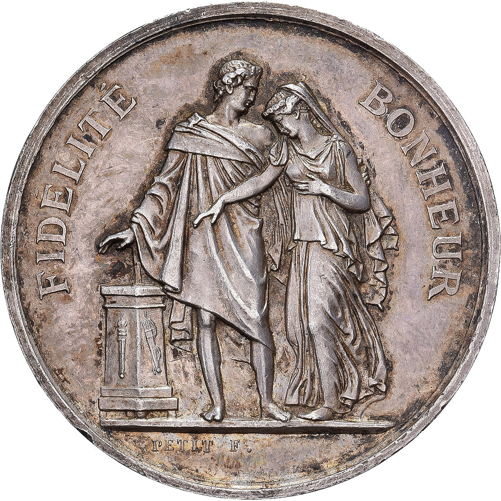 Francia, medaglia, Mariage, Religion, 1882, Argento, Petit, BB+