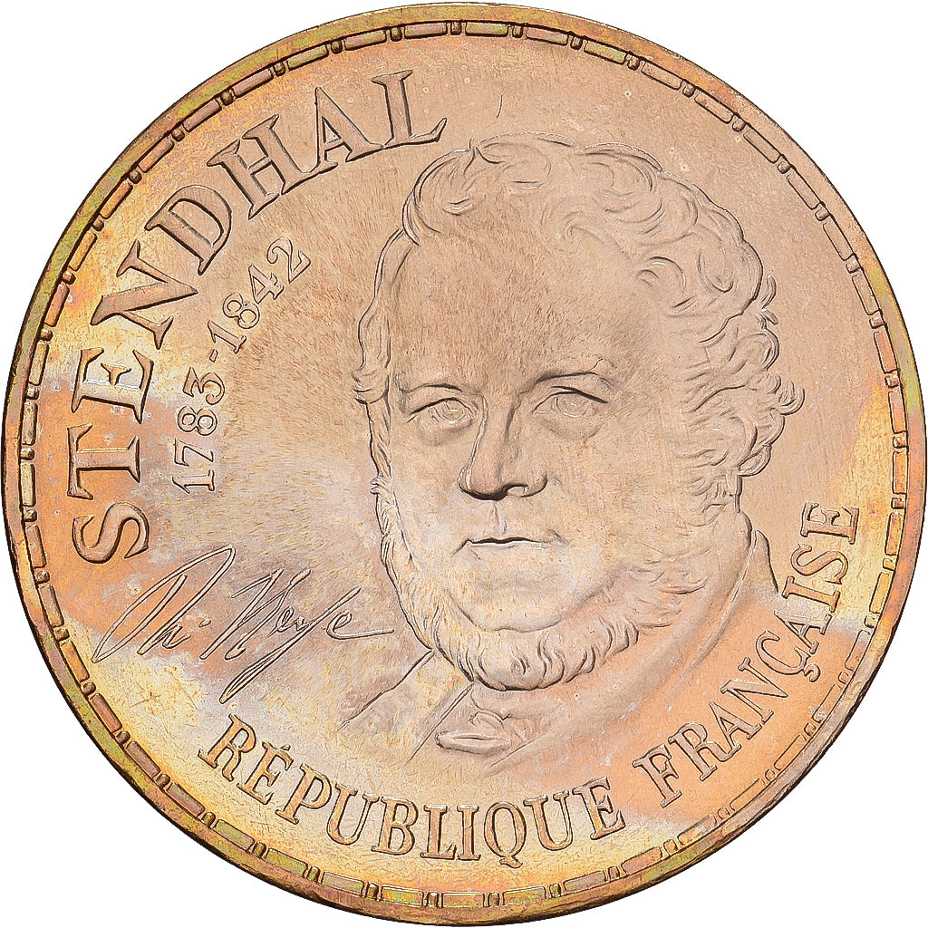 Francia, 10 Francs, Stendhal, 1983, ESSAI, Níquel - bronce, SC, Gadoury:817