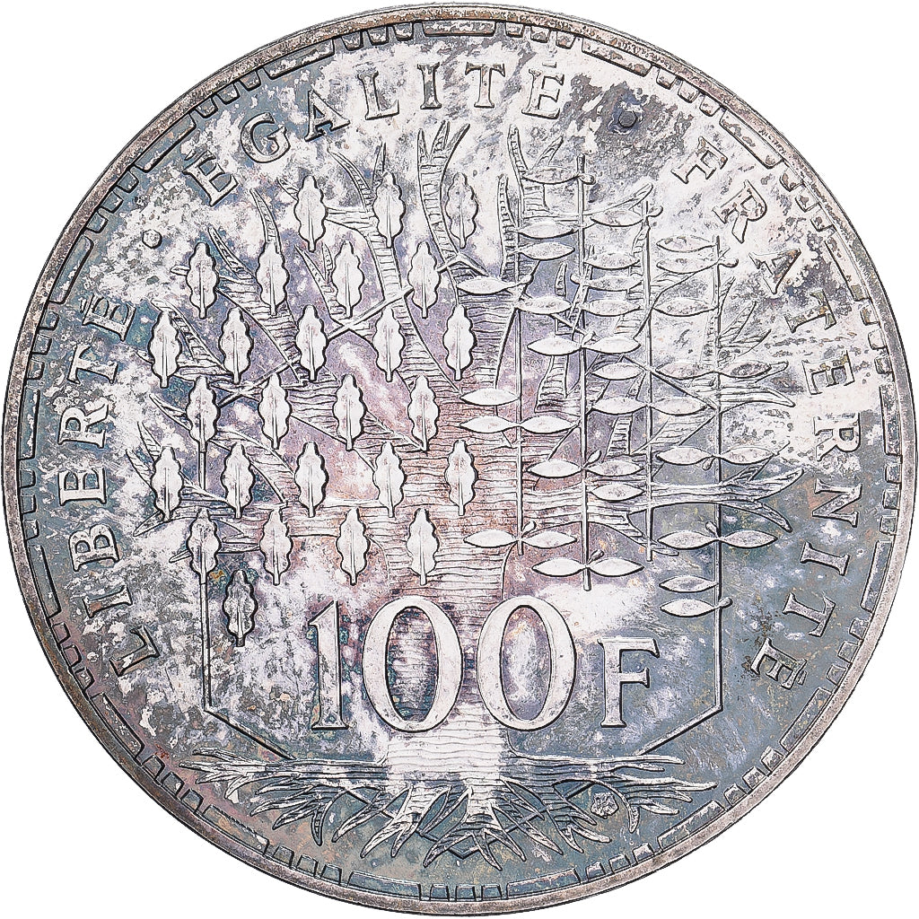 Francia, 100 Francs, Panthéon, 1982, Pessac, ESSAI, Plata, SC, Gadoury:898