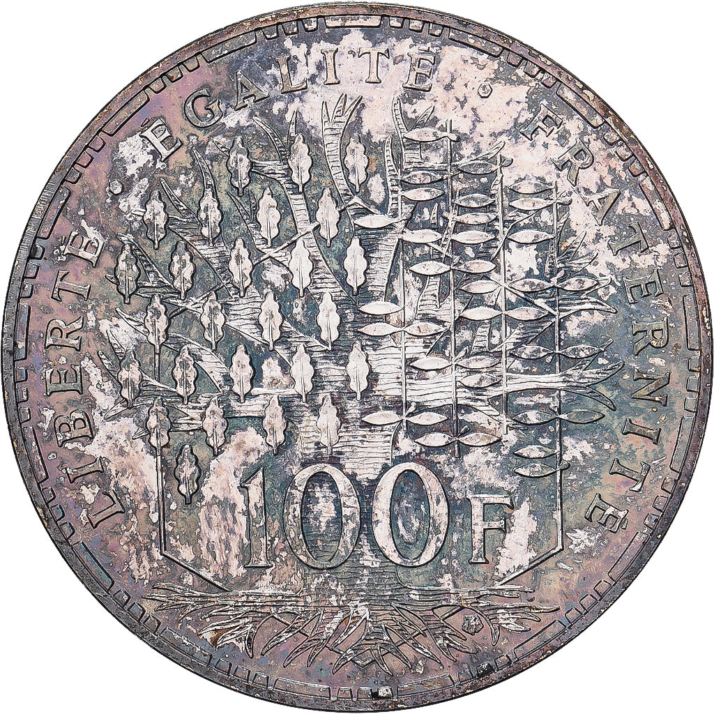 Francia, 100 Francs, Panthéon, 1982, Pessac, ESSAI, Plata, SC, Gadoury:898