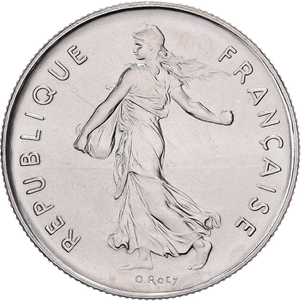 Francia, 5 Francs, Semeuse, 1981, Paris, Níquel recubierto de cobre - níquel