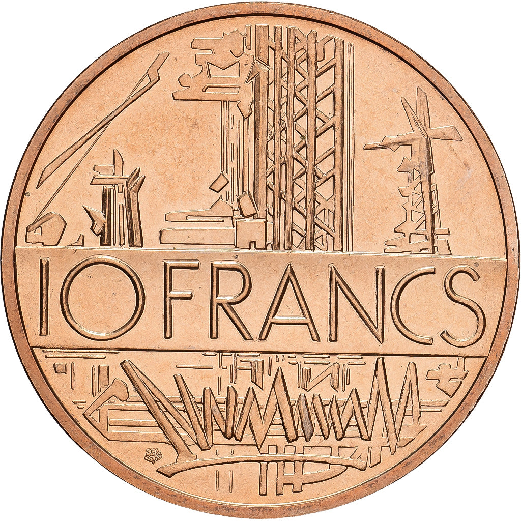 Francia, 10 Francs, Mathieu, 1981, Paris, Níquel - latón, FDC, Gadoury:814