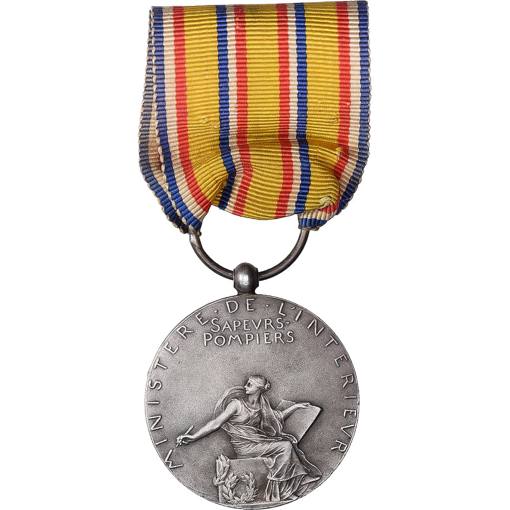France, Sapeurs Pompiers, Ministère de l'Intérieur, Medal, Excellent Quality