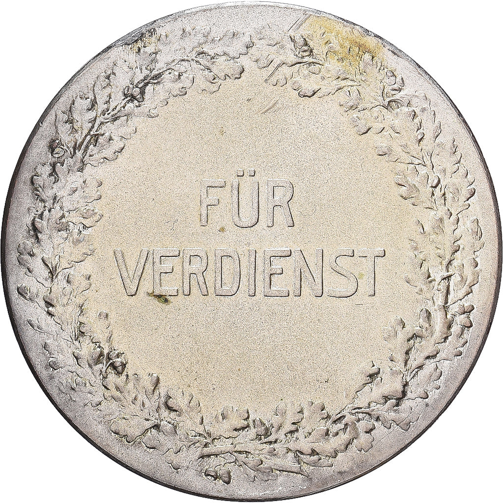 Duitsland, Medaille, Verdienstmedaille Friedrich II, Silvered bronze, ZF+