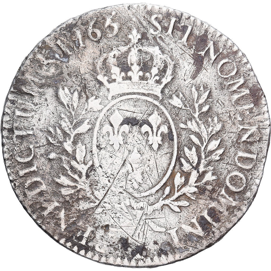 France, Louis XV, Ecu, Écu au bandeau, 1765, Nantes, Silver, VG(8-10)
