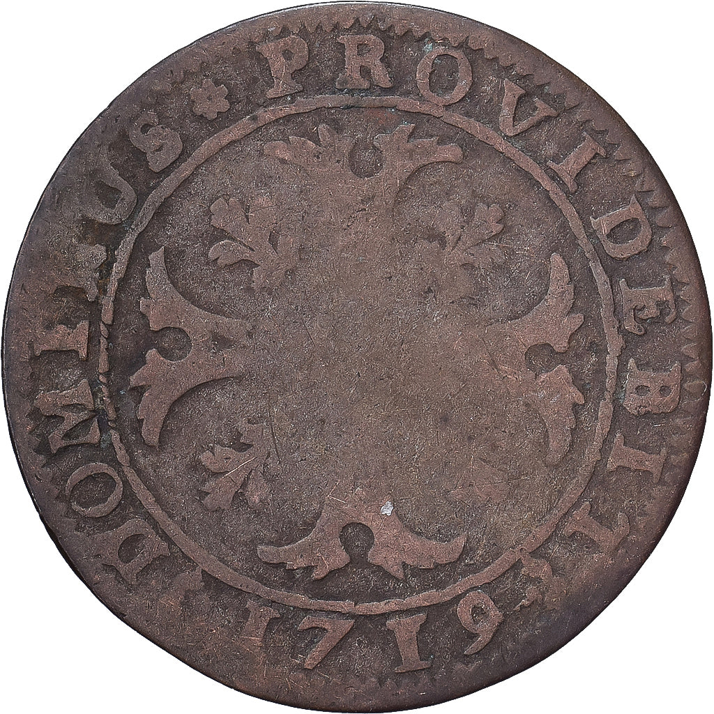 City of Bern, 1/2 Batzen, 1719, Bern, Biglione, B+