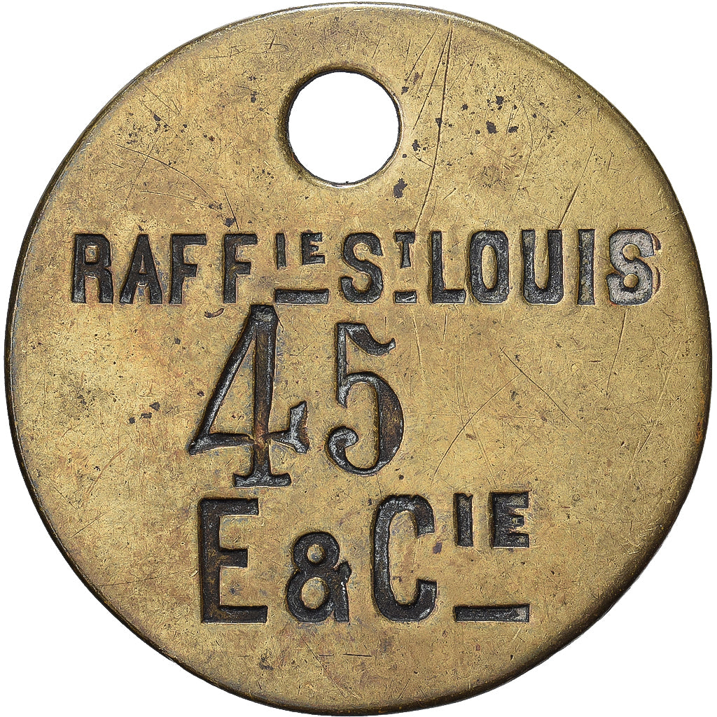 France, Token, Raffinerie Saint-Louis, Brass, EF(40-45)