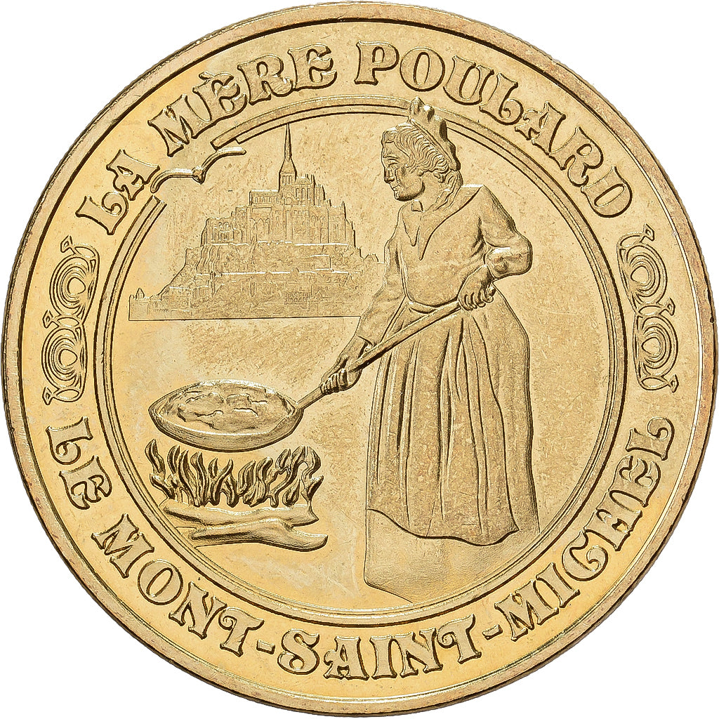 Frankrijk, Token, Mont Saint-Michel, La Mère Poulard, 2015, Copper-nickel