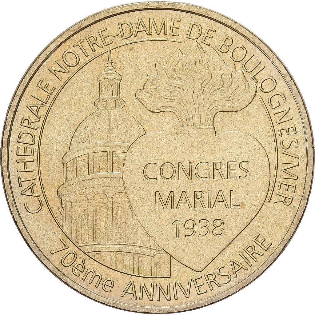 Frankrijk, Token, 62/ Notre-Dame de Boulogne-sur-Mer, 2008, Copper-nickel