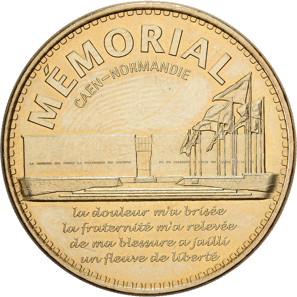 Frankrijk, Token, 14/ Mémorial de Caen, 2013, Copper-nickel Aluminium, MDP, PR