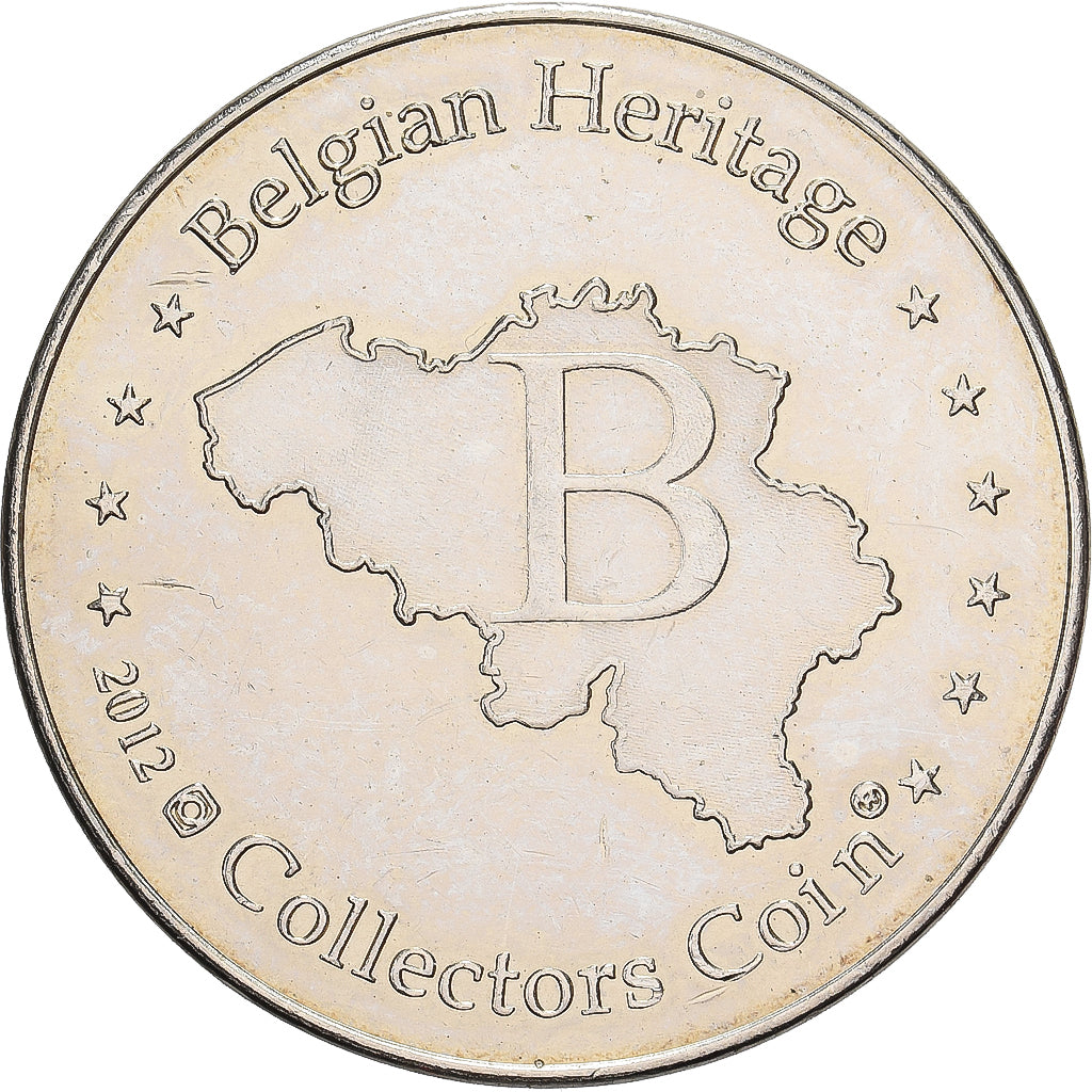Belgien, betaalpenning, Beffroi de Mons, Kupfer-Nickel, Belgian Heritage, SS