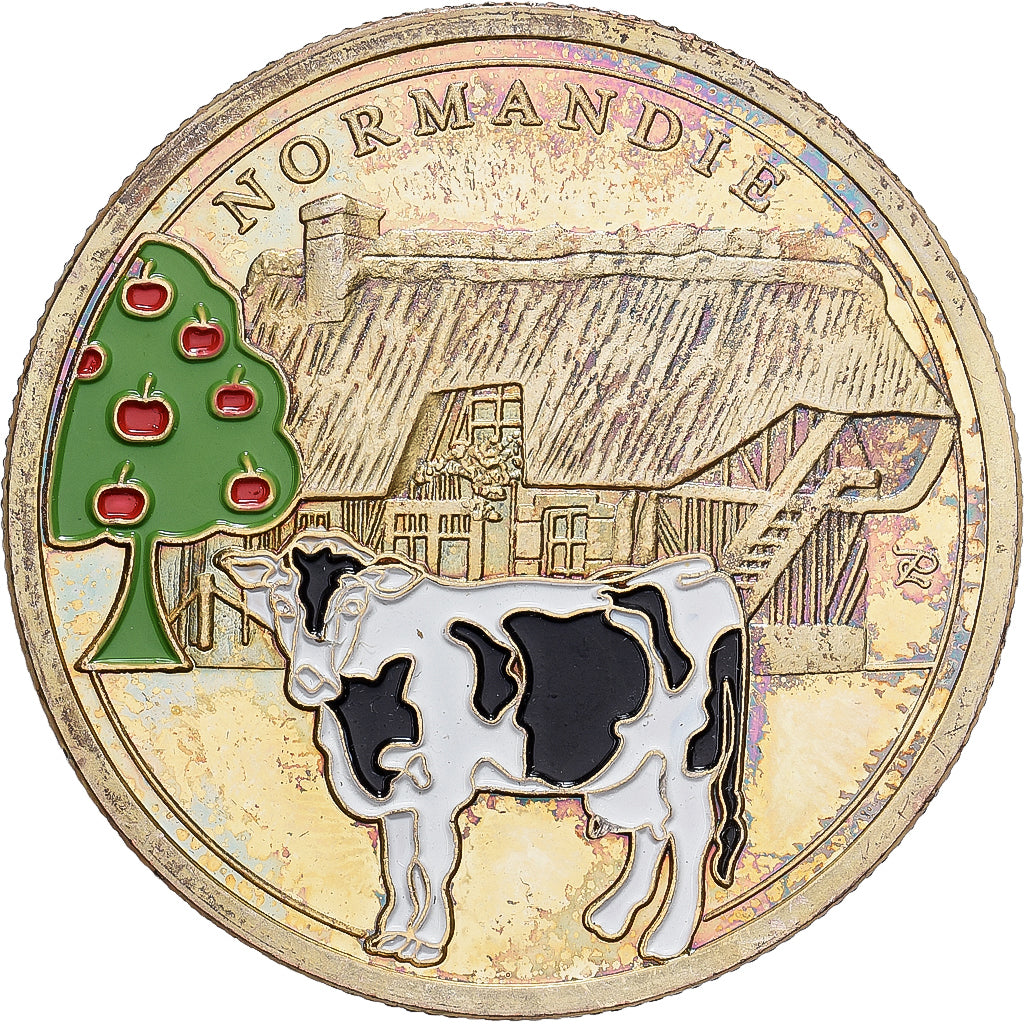Frankrijk, Token, Normandie - Vache normande, Copper-nickel Aluminium, Souvenirs
