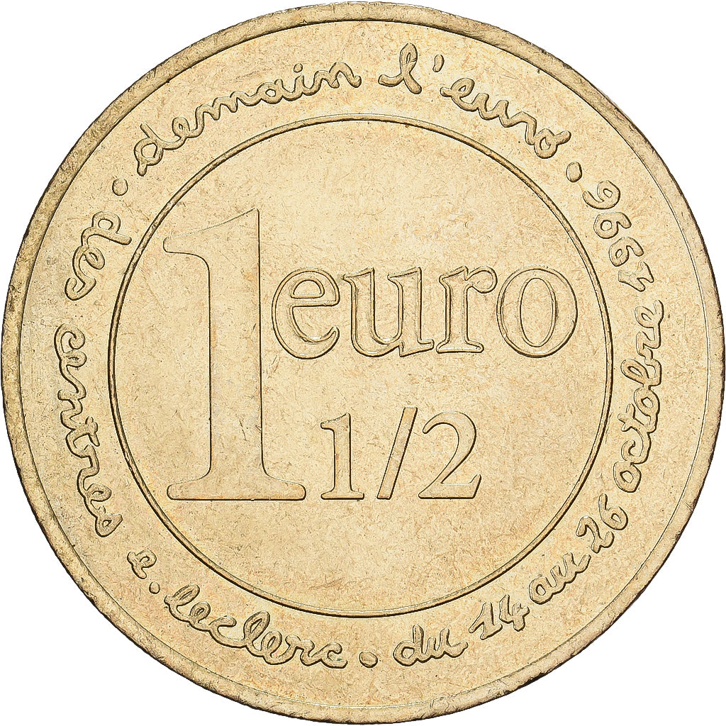Frankrijk, 1-1/2 Euro, Demain l'Euro, 1996, MDP, Tin, Cardot, PR