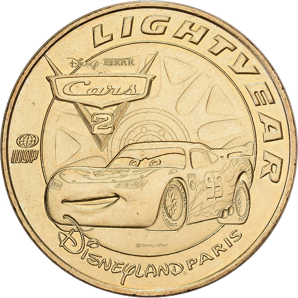 Frankrijk, Token, Disneyland n°28 - Lightyear Cars 2, 2015, Copper-nickel
