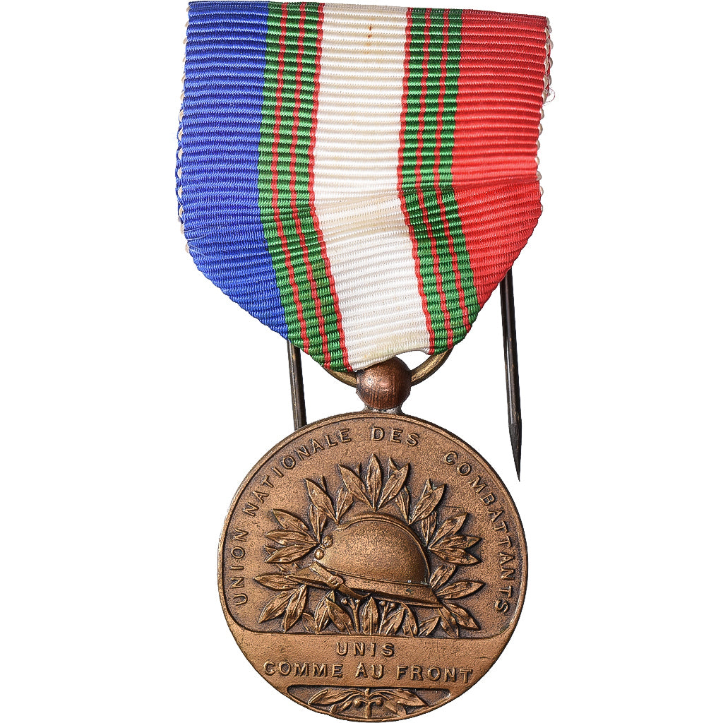 Francja, Union Nationale des Combattants, medal, Doskonała jakość, Brązowy