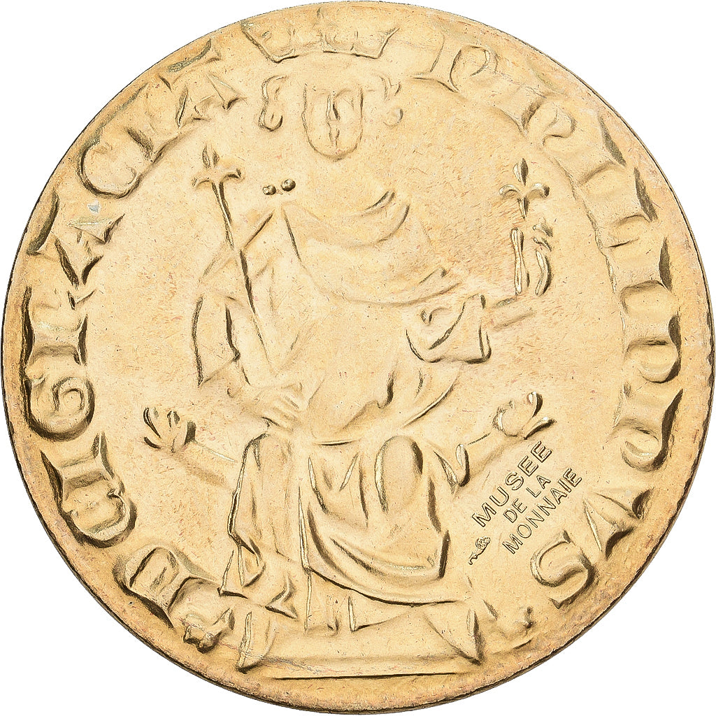 França, Token, Reproduction Masse d'Or, Philippe IV de Valois, Cuproníquel