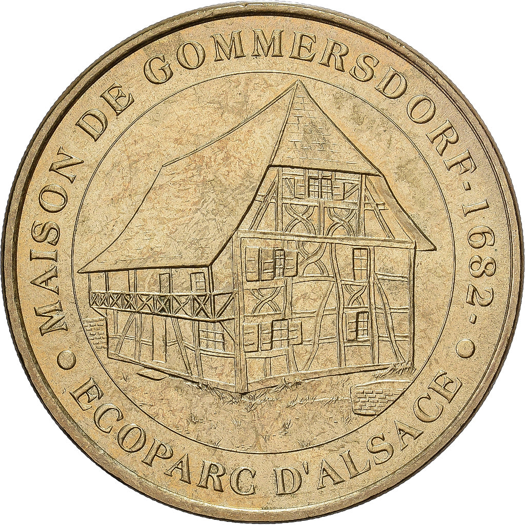 Francia, zeton, Ungersheim - Maison de Gommersdorf - Ecoparc, 2010, Aluminio y
