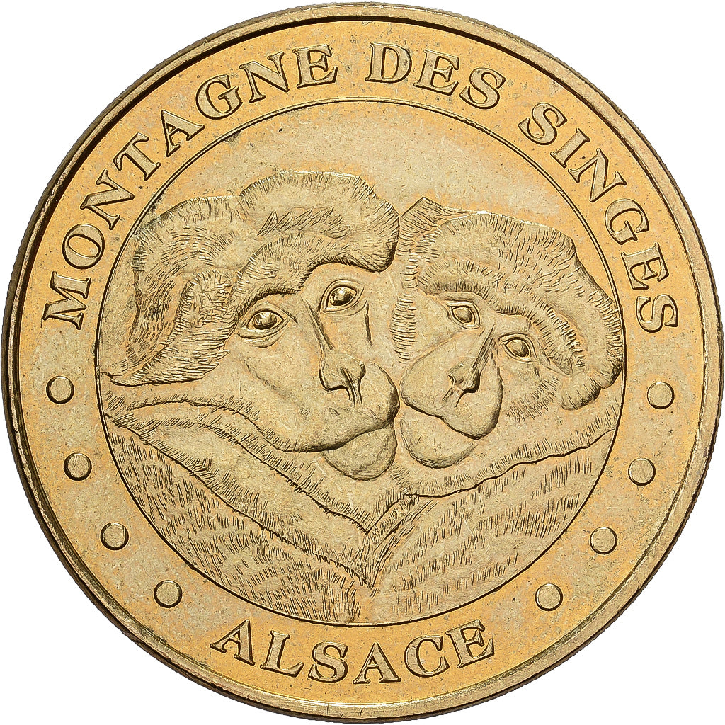 França, Token, Kintzheim -  Montagne des Singes, 2014, Cuproníquel Alumínio