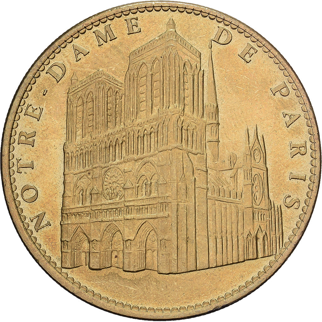 França, Token, Notre Dame de Paris., 2012, Cuproníquel Alumínio, Arthus
